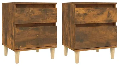 Immagine prodotto di Set di 2 comodini in legno con spazio contenitivo