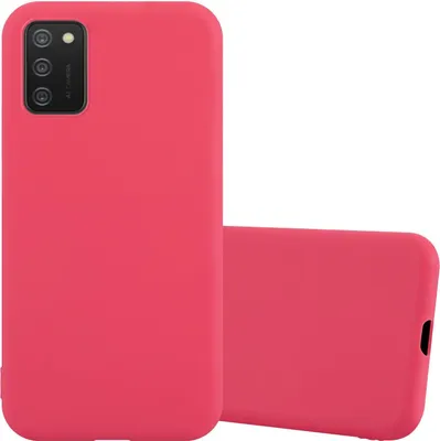 Obrázek produktu pro Cadorabo Case for Samsung Galaxy A02s Protective Cover in Red Pouzdro na mobilní telefon TPU Silicone Case Cover