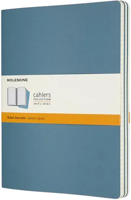 Immagine prodotto di Taccuini Moleskine 3 pezzi blu XL, foderati