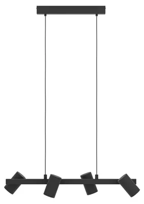 Image de Eglo 99463 GATUELA 1 E14 4-fois Suspension 760x190mm Noir