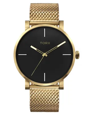 Produktbild von Herrenuhr TORII G45GG.B4, klassisch, gold, zum Schwimmen.