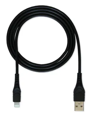 Imagen del producto de Cable de datos USB / Lightning, color negro, 1,2 metros - CUBE 1