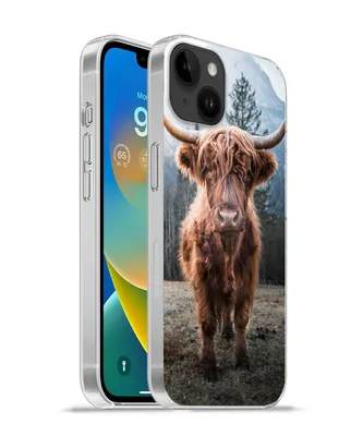 Produktbild von MuchoWow® Handyhülle Schutzhülle Hülle für Apple iPhone 14 Plus - Soft case Schottischer Highlander - Berg - Tier Silikon Softcase Handy Hülle - Abbildung