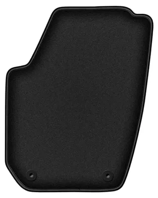Obrázek produktu pro Velurový kobereček řidiče pro: Skoda Fabia II 2007-2014 (hatchback/kombi) – 1 ks, černý, na míru – Wielganizator DURBAN – verze W0830