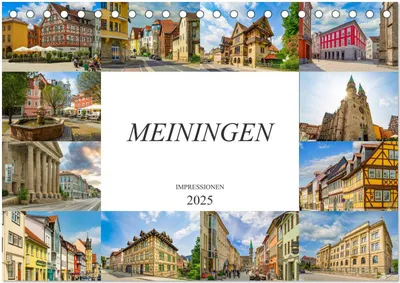 Produktbild von Meiningen Impressionen (Tischkalender 2025 DIN A5 quer), CALVENDO Monatskalender