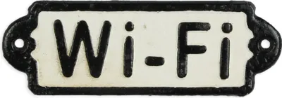 Produktbild von Ein gusseisernes "wifi"-Schild Replikat Retro Design Dekoration