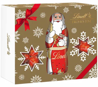 Produktbild von Lindt Weihnachtsmann Geschenkbox 450g