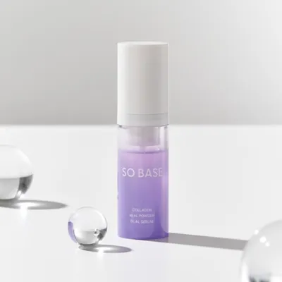 Produktbild von SO BASE Collagen Real Powder Dual Serum 30,6 g – Intensiv straffendes Zwei-Phasen-Serum mit Collagen
