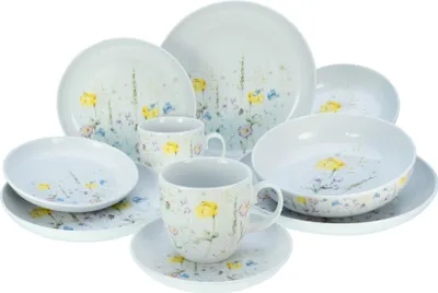 Produktbild von CreaTable, 23617, AllRound Weiss, Kombiservice 10-tlg, Porzellan