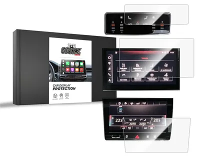 Obrázek produktu pro Keramické sklo GrizzGlass CarDisplay Protection  Audi Q7 (2019-2026) [3in1]