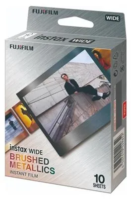 Image de Fujifilm Instax Wide, boîtier en métal brossé, pour 10 photos