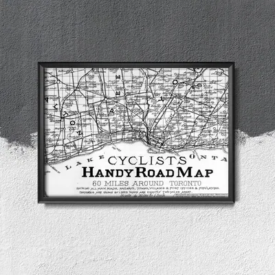 Produktbild von Poster - Canvas - Leinwand - 59,4 cm x 42 cm - Radwege Toronto