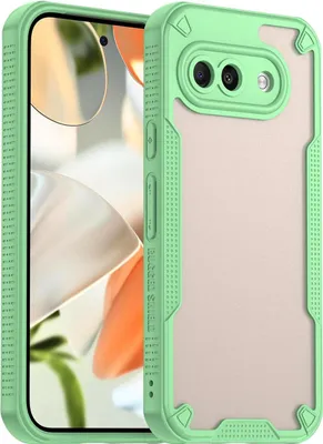 Produktbild von Hülle für Google Pixel 9a - Phonesta Shockproof Armor Semi-Transparent Back Cover - Grün