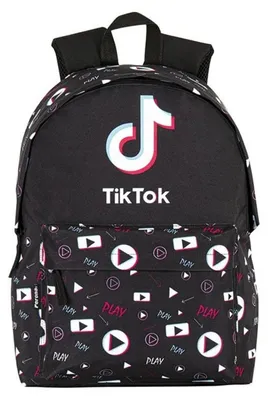 Productafbeelding van Tiktok rugzak, zwart. Kinderen, zwart, one size