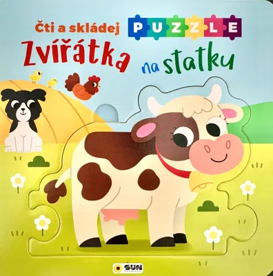 Obrázok produktu pre Zvieratá na farme Prečítajte si a poskladajte puzzle