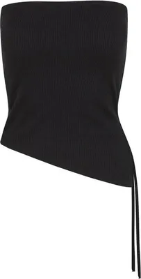 Immagine prodotto di Dámské tílko Urban Classics Donna Waffle Pique Bandeau Top nero - L