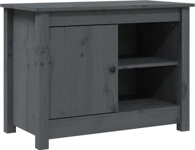 Obrázek produktu pro vidaXL TV skříňka šedá 70x36,5x52 cm Borovicový masiv