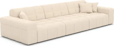 Produktbild von Strukturstoff 4-Sitzer Couch Nivara Creme