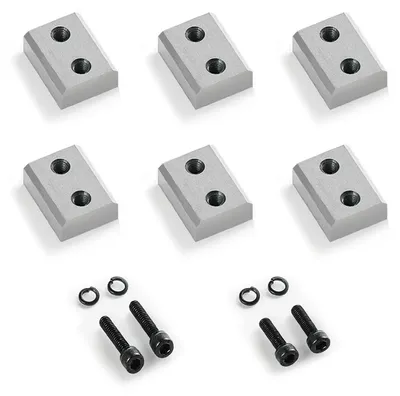 Immagine prodotto di Lame di ricambio per tagliaferro, confezione da 6 pezzi, compatibili con il tagliaferro elettrico da 28 mm modello #9, utilizzabili su entrambi i lati, realizzate in acciaio CR12MOV ad alta resistenza, complete di viti e rondelle a molla