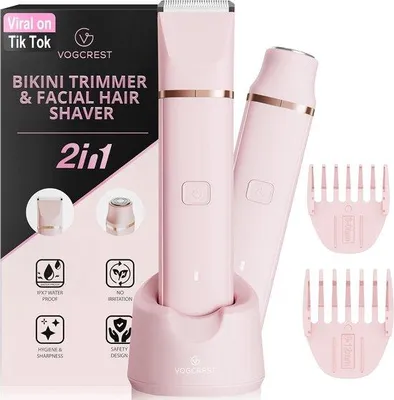 Zdjęcie produktu dla Elektryczny trymer do bikini dla kobiet - bezprzewodowy depilator do ciała - bezbolesny golarka do nóg, ramion i ud