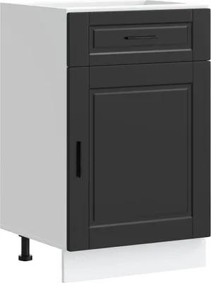 Produktbild von vidaXL Küchenunterschrank Porto Schwarz Holzwerkstoff