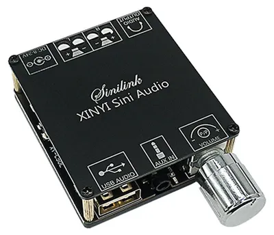 Image de Amplificateur audio numérique sans fil BT 5,0 de 50 W x 2, carte stéréo à réglage infini, amplificateur double canal C50L