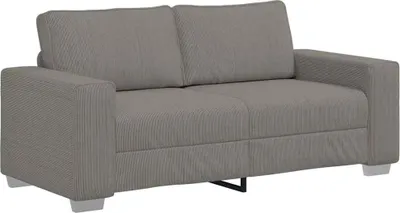 Produktbild von vidaXL Zweisitzer-Sofa Hellgrau 180x77x82 cm Cordstoff