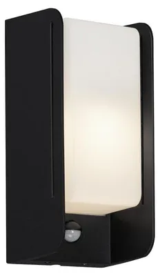 Produktbild von Außenleuchte Bewegungsmelder Sensor E27 IP44 12 W schwarz Metall Briloner