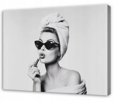 Produktbild von Leinwandbild Frau Gesicht Abstrakt - 60x40 cm - Wandbilder Wohnzimmer Schlafzimmer - Leinwand Leinwandbild Grau - SPP16484O4