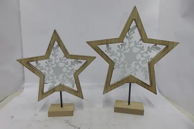 Produktbild von Gilde Standrelief Stern "Mistelzweig" 60212
