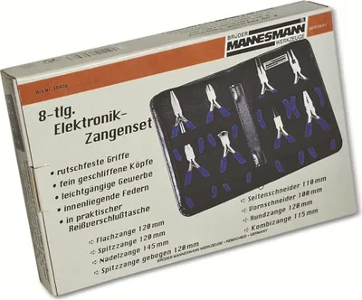Immagine prodotto di Brüder Mannesmann Elektronik- u. Feinmechanik Zangen-Set 8teilig 10808 (10808)