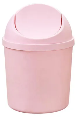 Produktbild von Mini-Abfalleimer aus Kunststoff mit Schwingdeckel, kleiner Tischabfalleimer