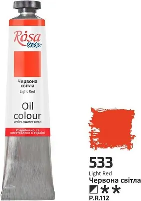 Obrázok produktu pre Olejová farba Red Light 533, 45 ml – Rosa
