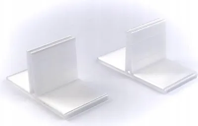 Image de Supports de fixation pour vitres de protection en plexiglas sur pied