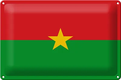 Produktbild von Blechschild Flagge Burkina Fasos 30x20cm Flag Burkina Faso