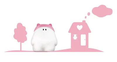 Produktbild von Philips Kinderzimmer Wandleuchte Buddy Home Pink Wandaufkleber 45631-19-16