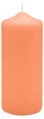 Produktbild von Spitzkopf Stumpen Kerzen Lachs 12 x Ø 8 cm, 6 Stück