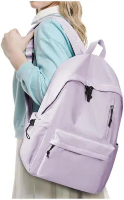 Immagine prodotto di Zaino da scuola impermeabile viola da donna per laptop