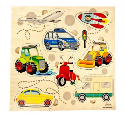 Produktbild von Puzzle Fahrzeuge bunt BxHxT 25x25x1cm NEU
