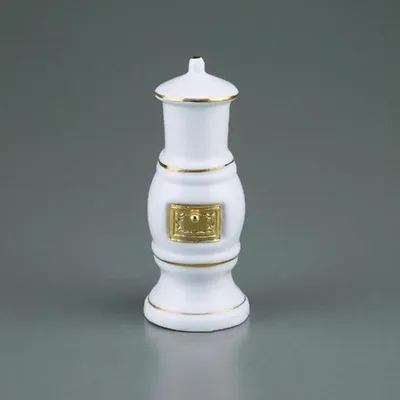 Produktbild von Badezimmerofen weiß, Miniatur Maßstab 1:12 für Puppenhäuser