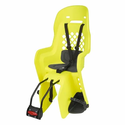 Produktbild von POLISPORT Joy FF Hinterer Kinderfahrradsitz Rahmenmontage - Neongelb/Dunkelgrau