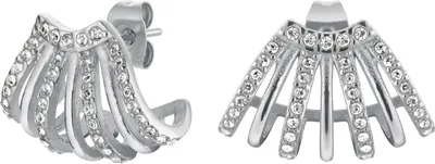 Produktbild von Schillernde Stahlohrringe mit Swarovski-Kristallen JECCS-J1030