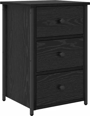 Zdjęcie produktu dla Szafka Nocna z szufladą Czarny Dąb 40 x 36 x 60 cm