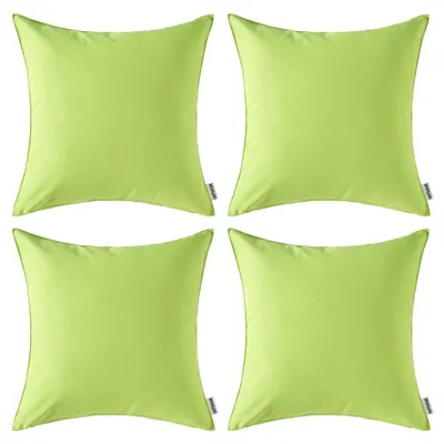 Produktbild von Set mit 4 wasserdichten Kissenbezügen, 45 x 45 cm, grün
