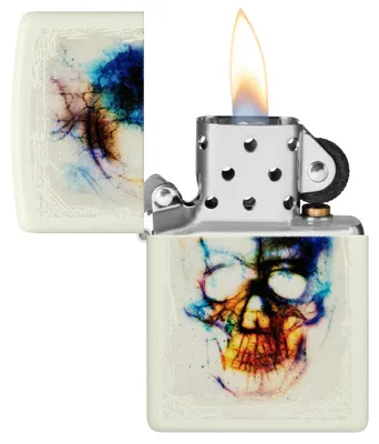 Immagine prodotto di Accendino Zippo Teschio Luminoso Uomo Metallo Multicolore