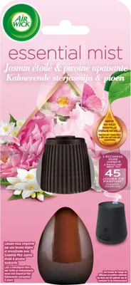 Image de Recharge Air Wick Essential Mist - Parfum d'intérieur jasmin & pivoine - 1 pièce