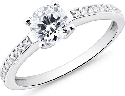 Produktbild von 375er Weißgold Verlobungsring mit Zirkonia von JEWLIX