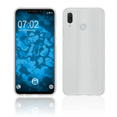 Produktbild von PhoneNatic Case kompatibel mit Huawei Nova 3 - weiß Silikon Hülle matt Cover