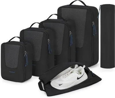 Produktbild von Famanu Reiseorganizer Set 4-teilig - Kompressionsverpackung für Koffer