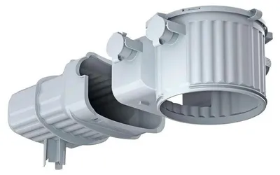 Productafbeelding van KAIS Inbouwbehuizing HaloX 100 m, artikelnummer 1281-30, voor transformatorinstallaties, lengte 190 mm